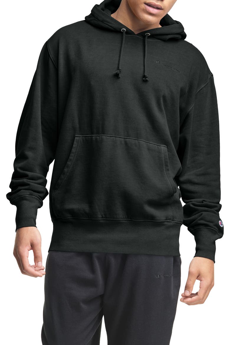 Lightweight Hoodie, Main, color, VINTAGE DYE BLACK
