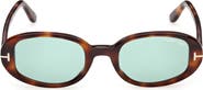 TOM FORD 49mm Small Iggy Oval Sunglasses
