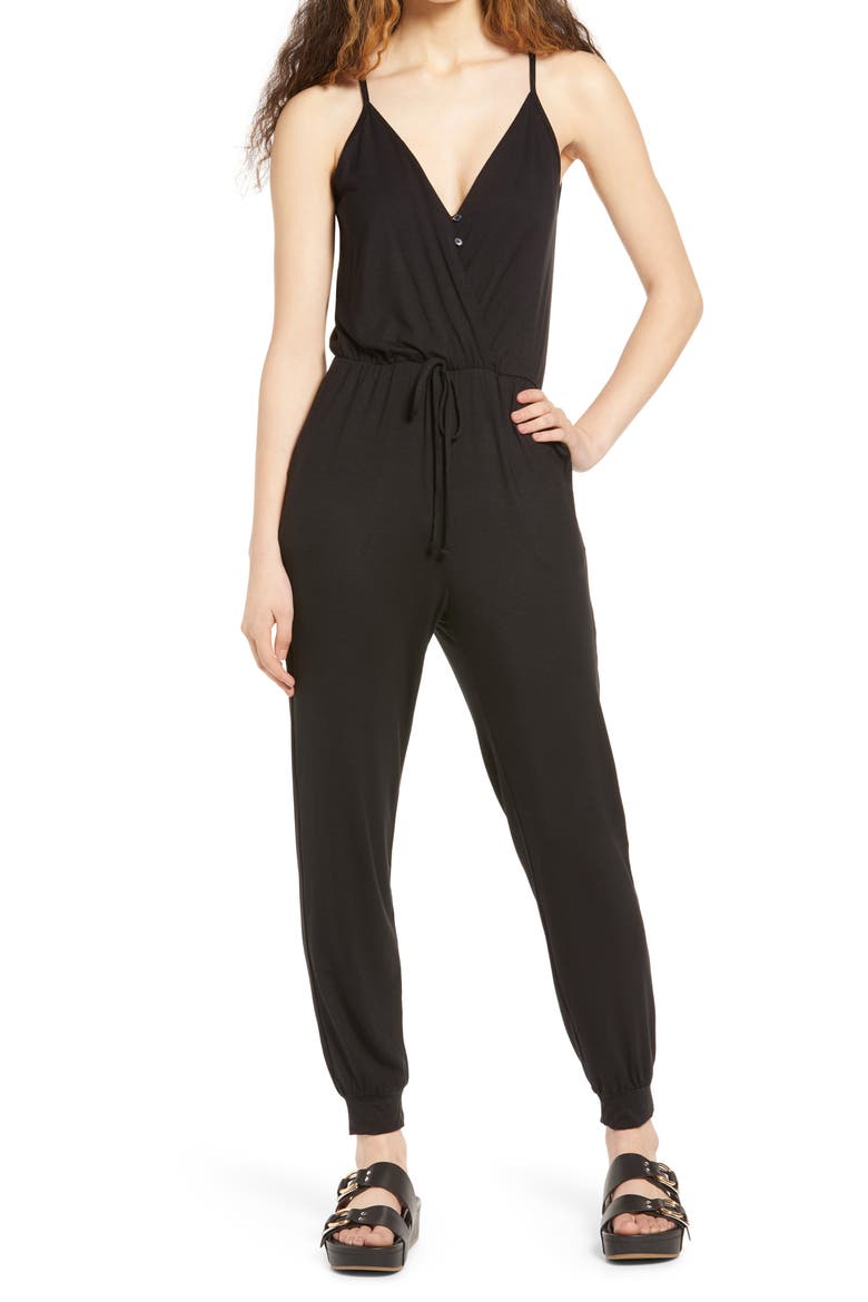 Cami Jumpsuit, Main, color, BLACK