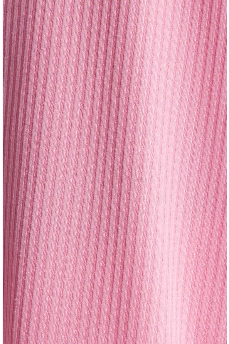 Lex Rib Oversize T-Shirt & High Waist Crop Pants, Alternate, color, PINKY ROSE