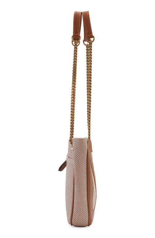 Valentino Small Viva Superstar Canvas Shoulder Bag In 9qr Natural Tobacco/spice