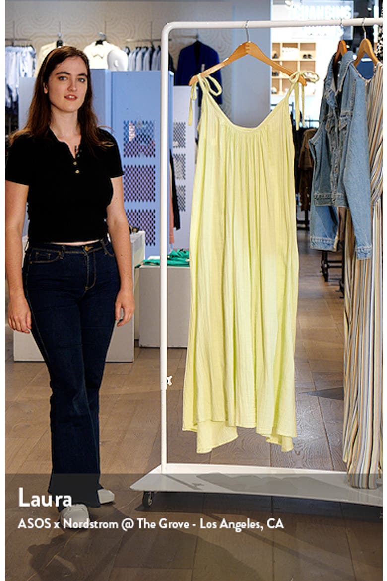 Tie Strap Flowy Cotton Cover-Up Maxi Dress video