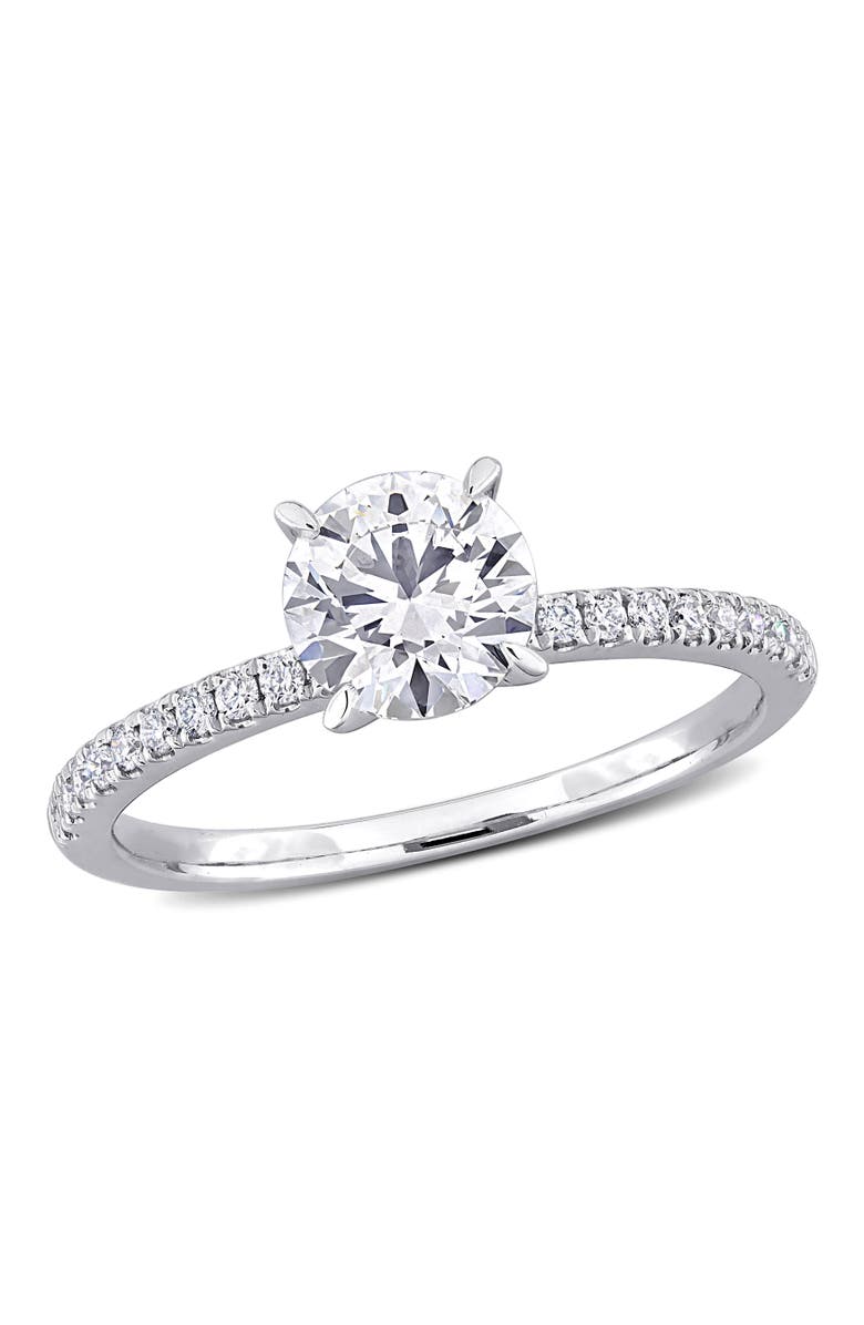 Julianna B. 1-1/6 CTW Lab-Grown Diamond Solitaire Ring 14k, Main, color, White Gold