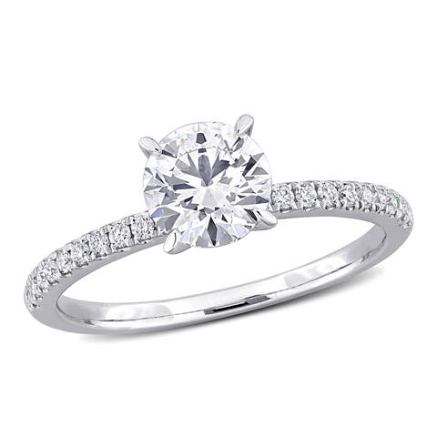 1-1/6 CTW Lab-Grown Diamond Solitaire Ring 14k