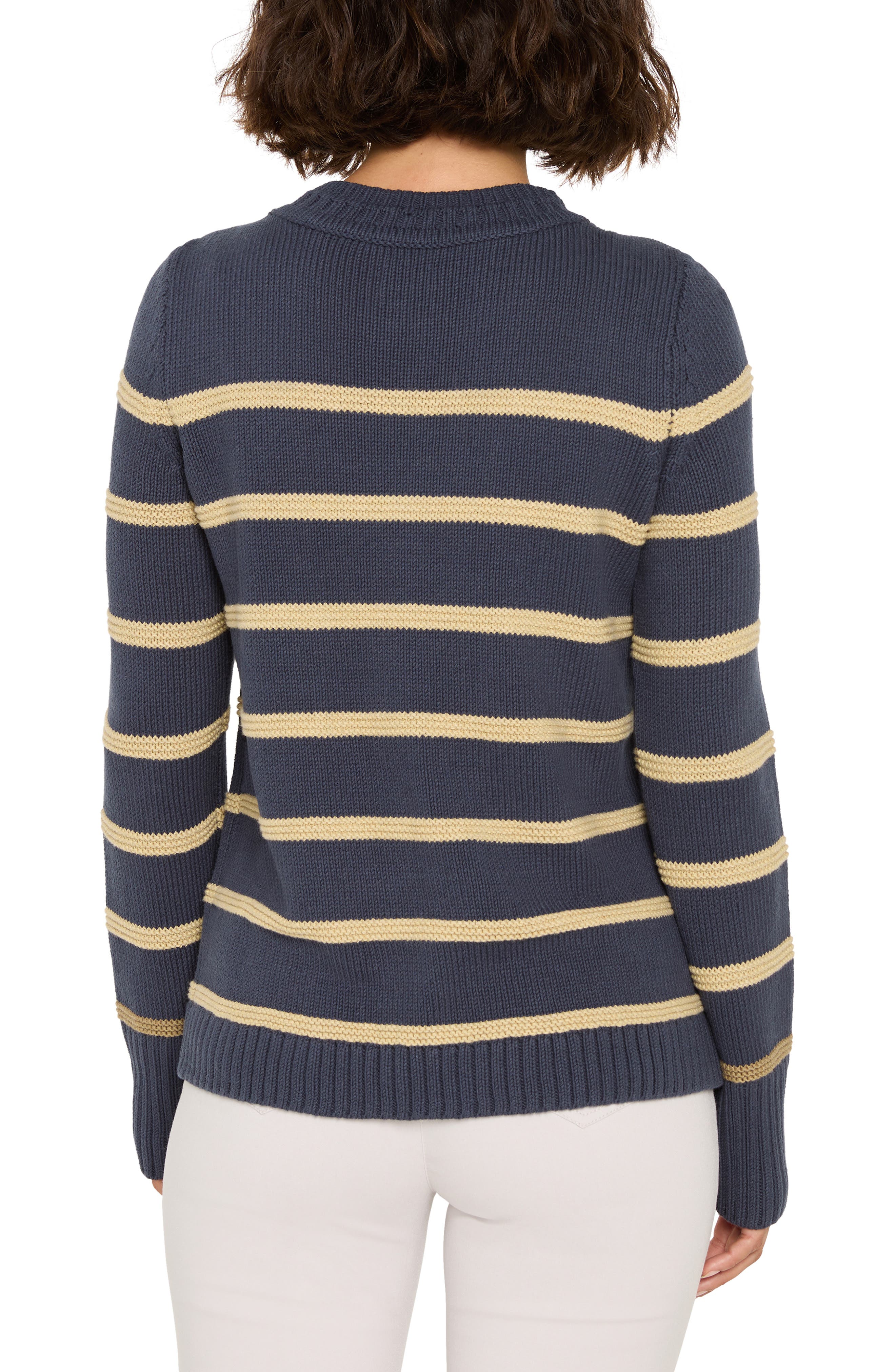 Go to Stripe Cotton Sweater - image 4