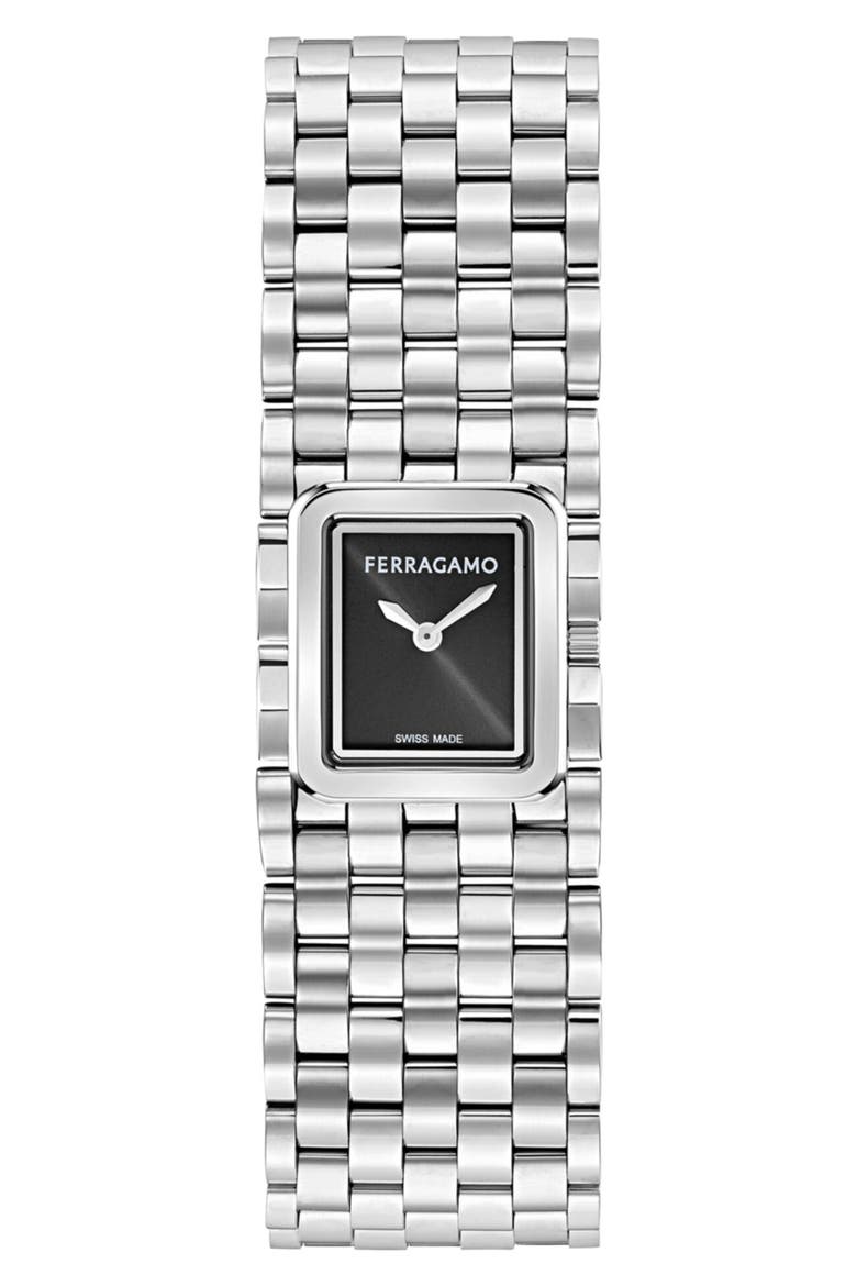 Entrelacé Bracelet Watch, 18.5mm x 21.5mm, Main, color, STAINLESS STEEL