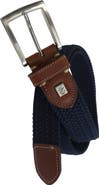IZOD Stretch Braid with Full Grain Leather Tips