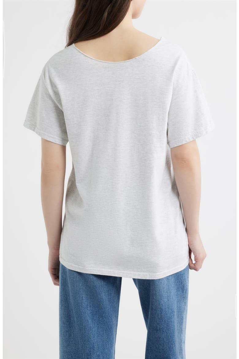 Stars Graphic Raw Edge T-Shirt, Alternate, color, ASH GREY