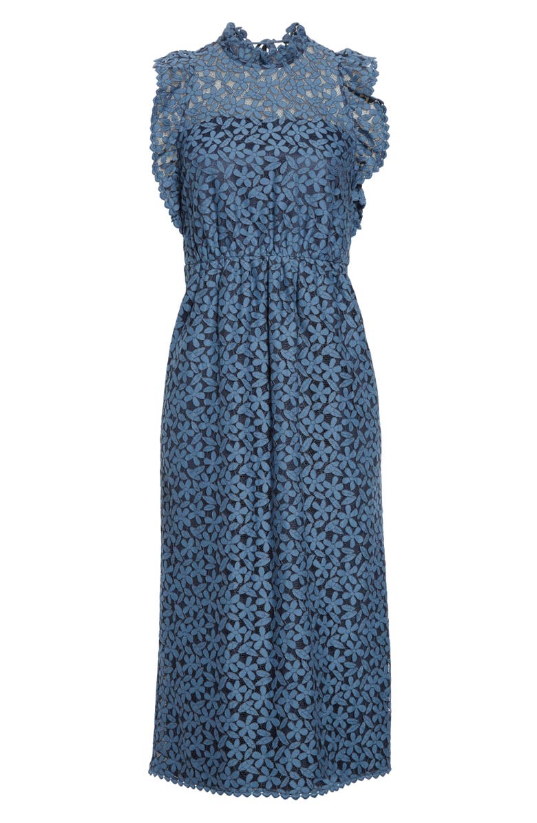Kate Spade New York flora lace ruffle dress, Alternate, color, 