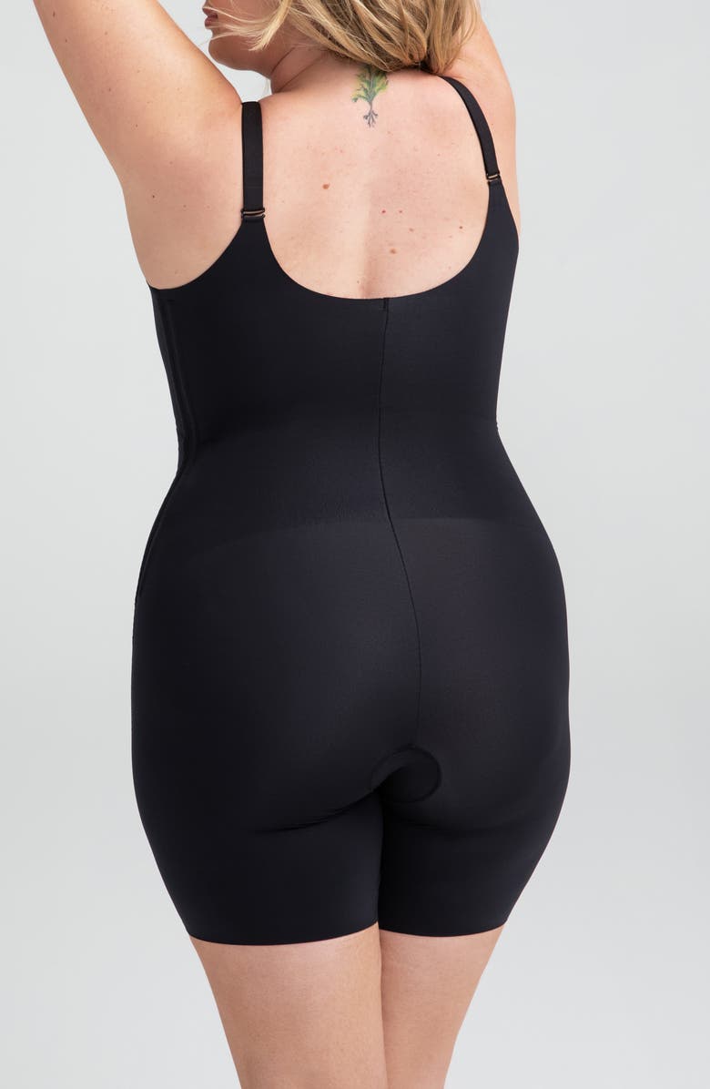 Honeylove SuperPower Mid Thigh Bodysuit, Alternate, color, Vamp