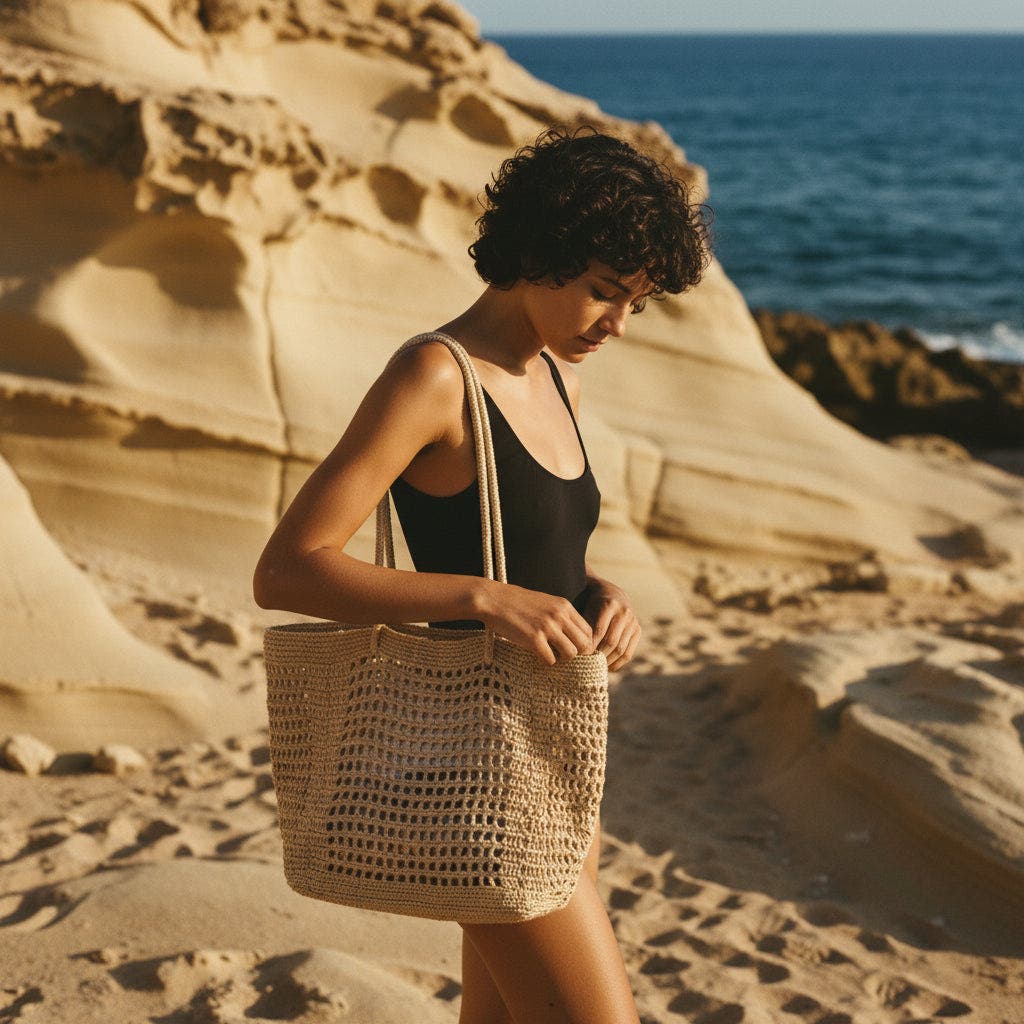 Gisete Beach Tote Bag, Alternate, color, Beige