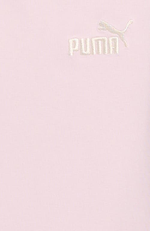 Puma Kids' Foundations Stretch Cotton T-shirt In Pink/grey