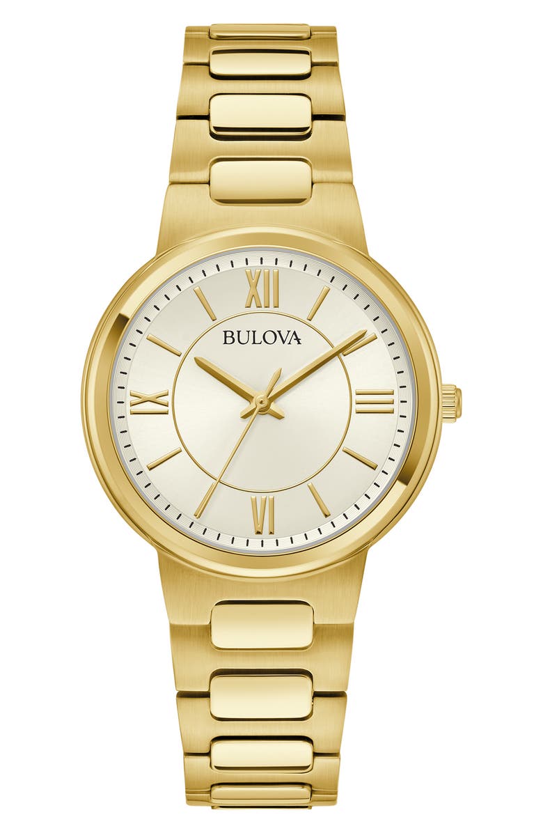 BULOVA Classic Three Hand Quartz Bracelet Watch, 32mm, Main, color,