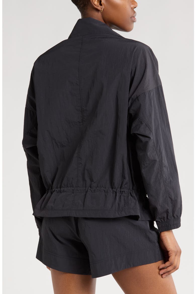 Road Trip Crinkle Jacket, Alternate, color, BLACK