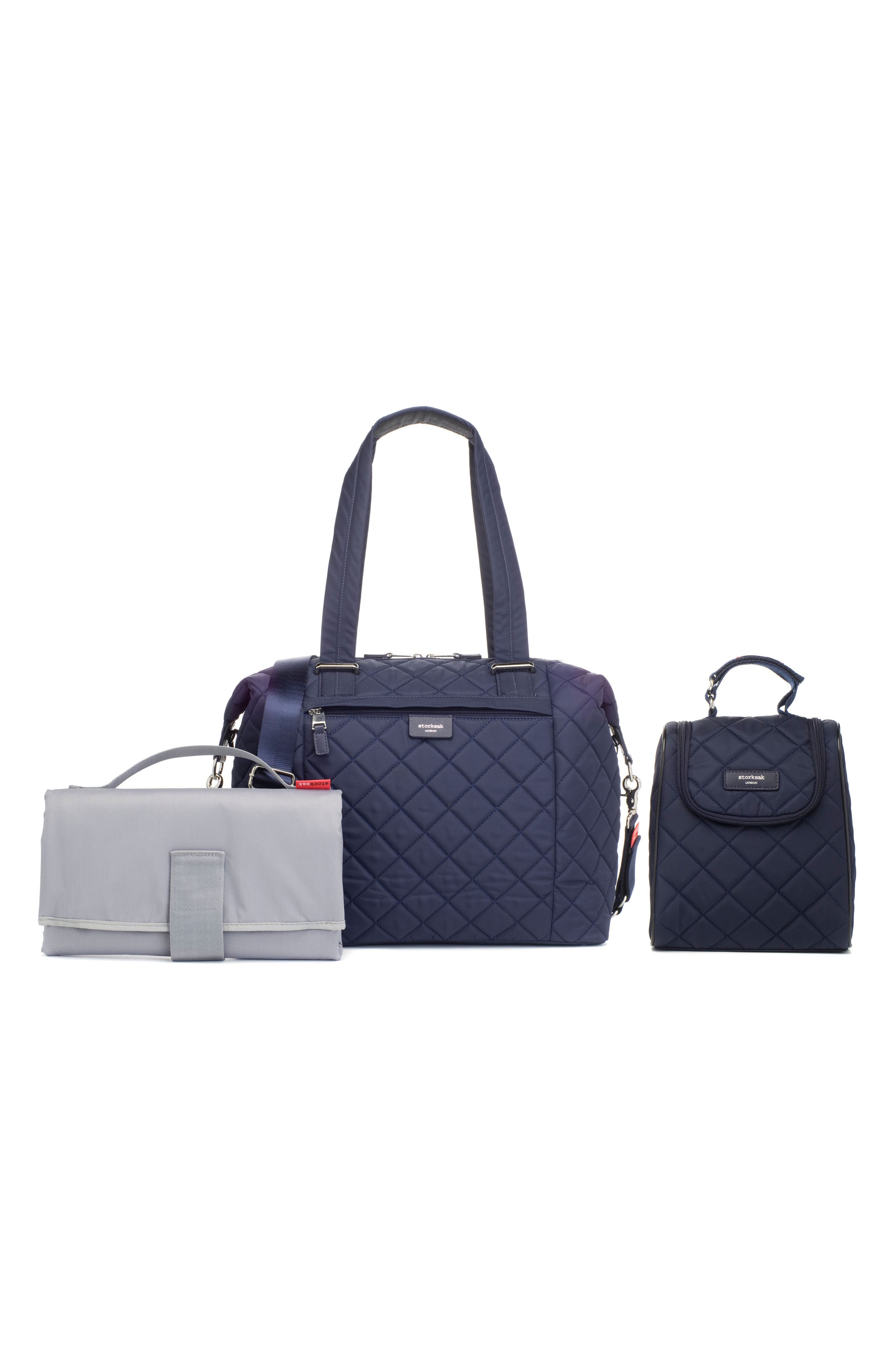 Storksak Stevie Quilted Nylon Diaper Bag, Alternate, color, 