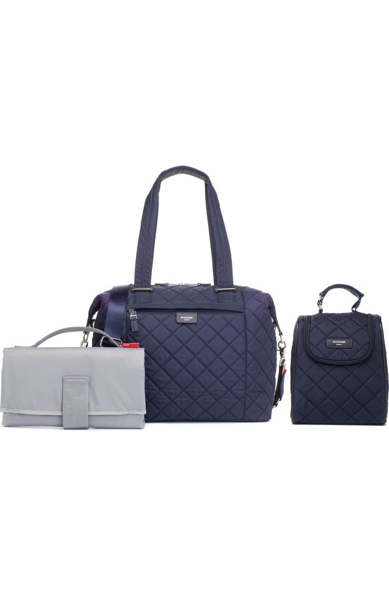 Storksak Stevie Quilted Nylon Diaper Bag, Alternate, color,