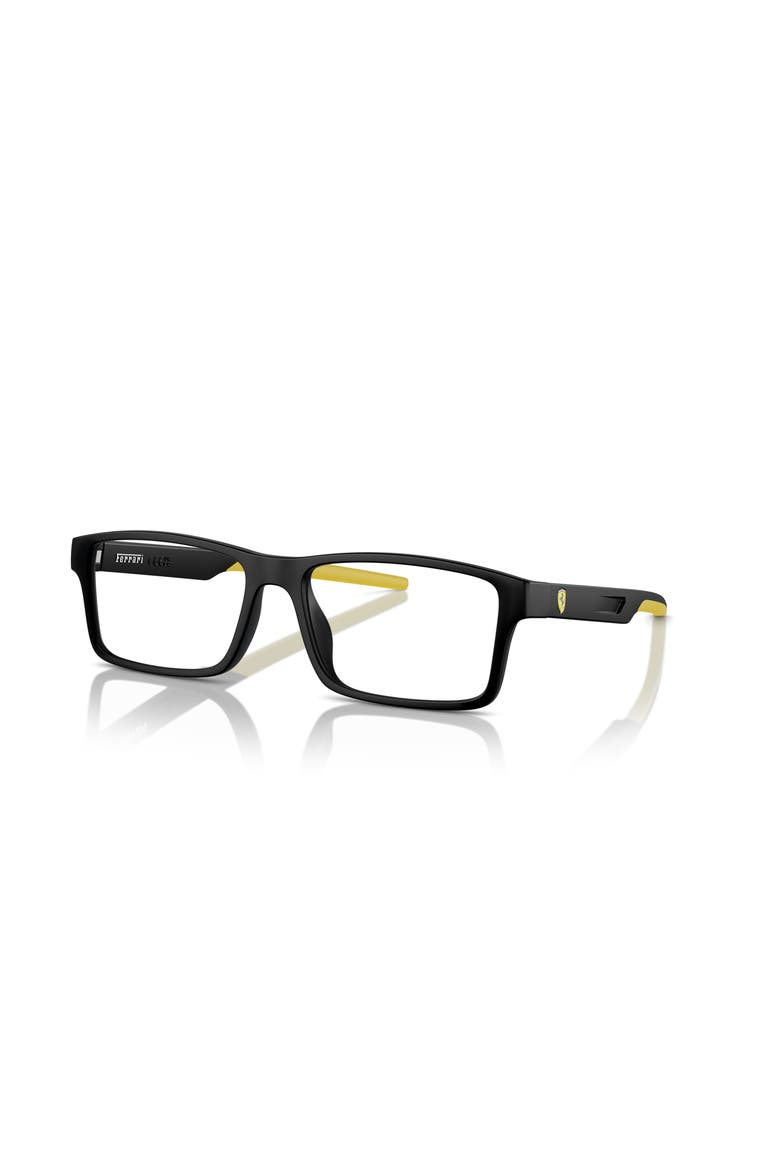 57mm Rectangle optical glasses, Main, color, Black