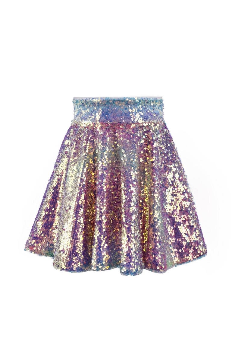 Lola + The Boys Sequin Ombre Party Skirt, Main, color, Pink
