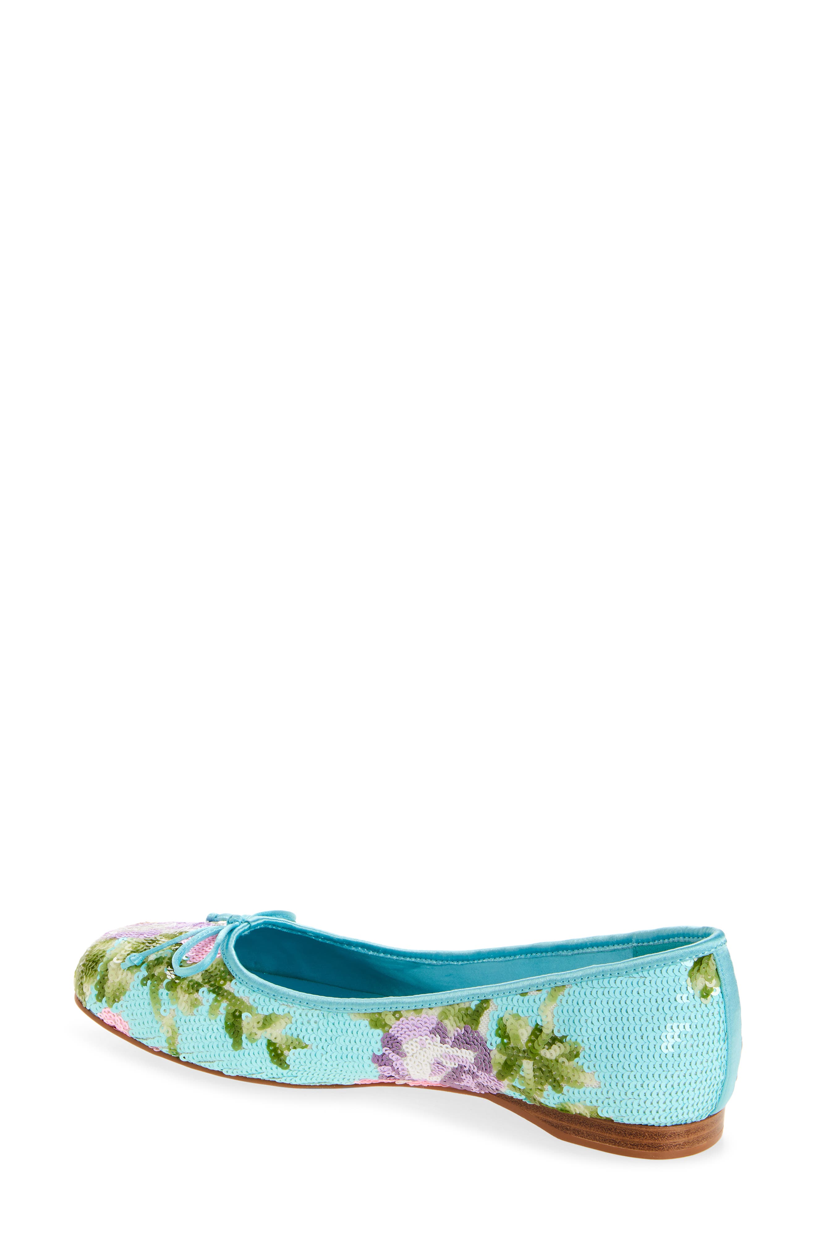 Jeffrey Campbell Kalli Sequin Flat, Alternate, color, Blue Combo