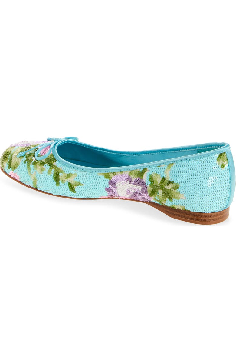 Jeffrey Campbell Kalli Sequin Flat, Alternate, color, Blue Combo