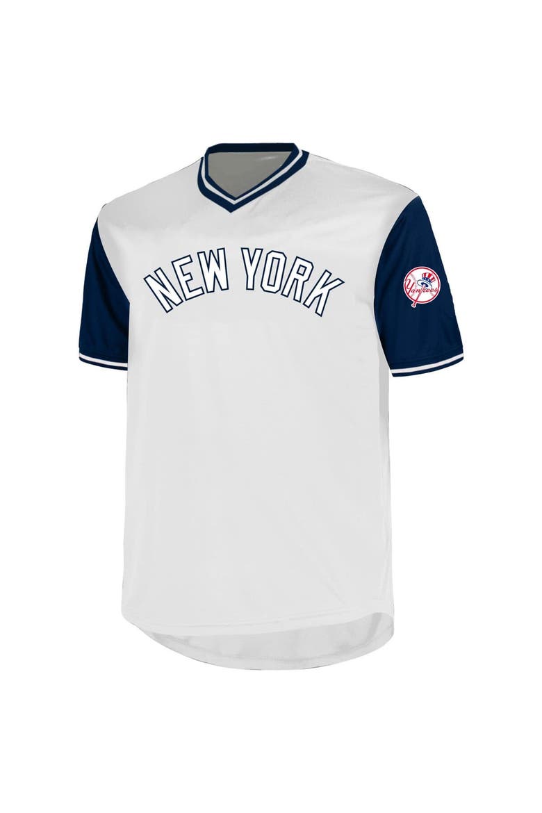 Men's Profile Aaron Judge White New York Yankees Big & Tall Name & Number Birdeye V-Neck T-Shirt, Alternate, color, White