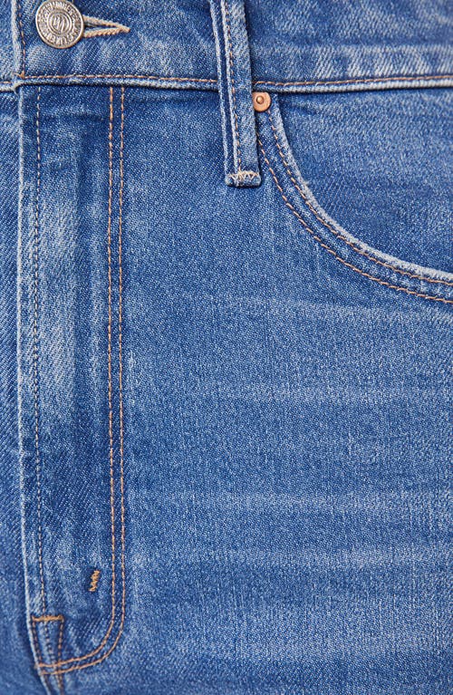 Mother Tunnel Vision Sneak High Waist Straight Leg Jeans In Blue