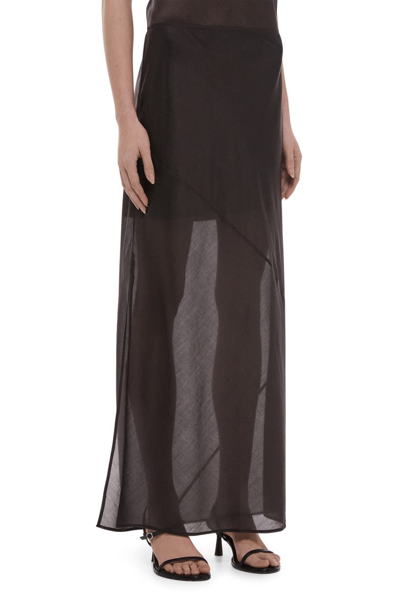 Layered Sheer Skirt, Alternate, color, BISTRE
