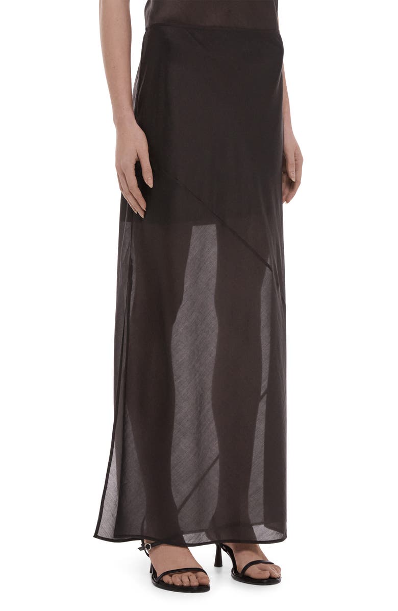 Helmut Lang Layered Sheer Skirt, Alternate, color, 
