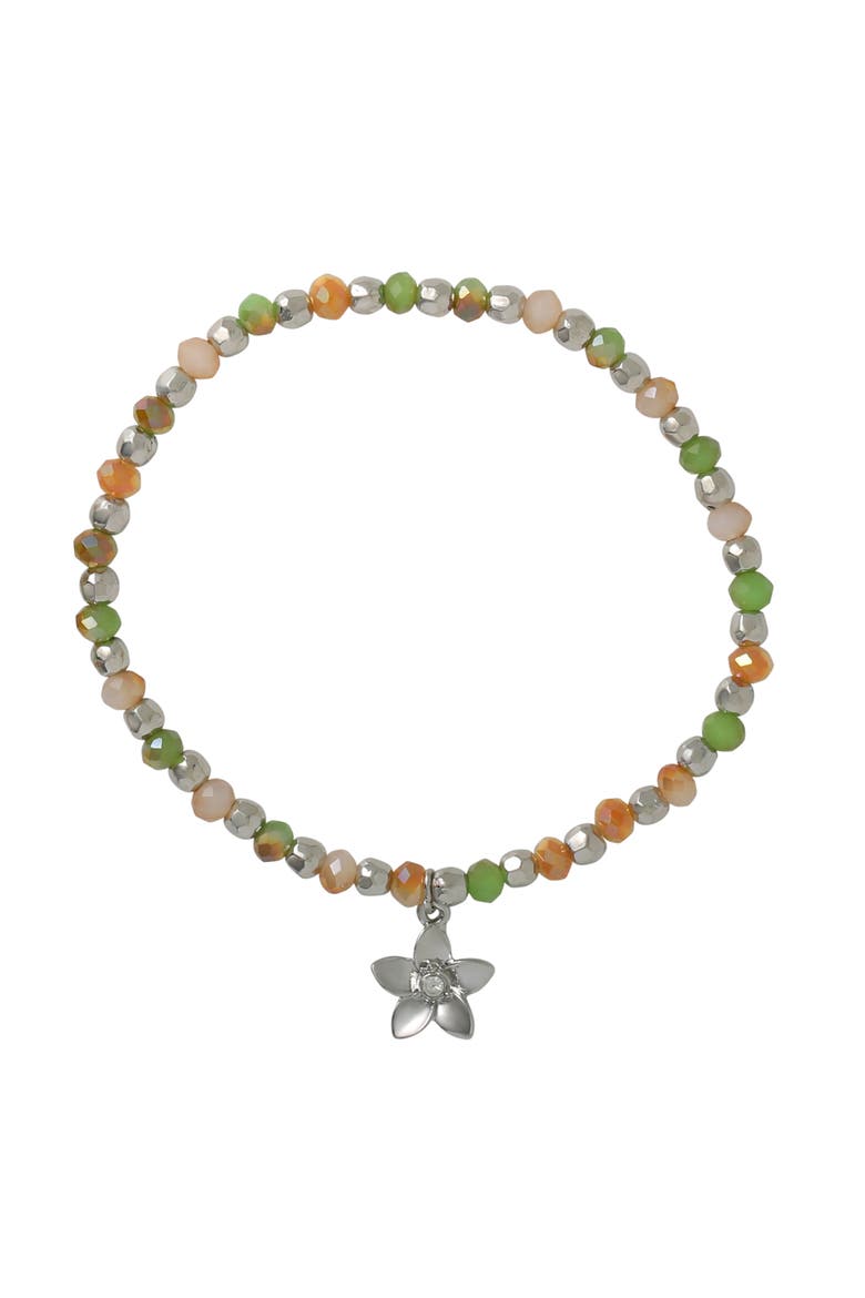 Stackable Beaded Bracelets for Women 5-Piece Set with Charms, Alternate, color, Gold-Tone