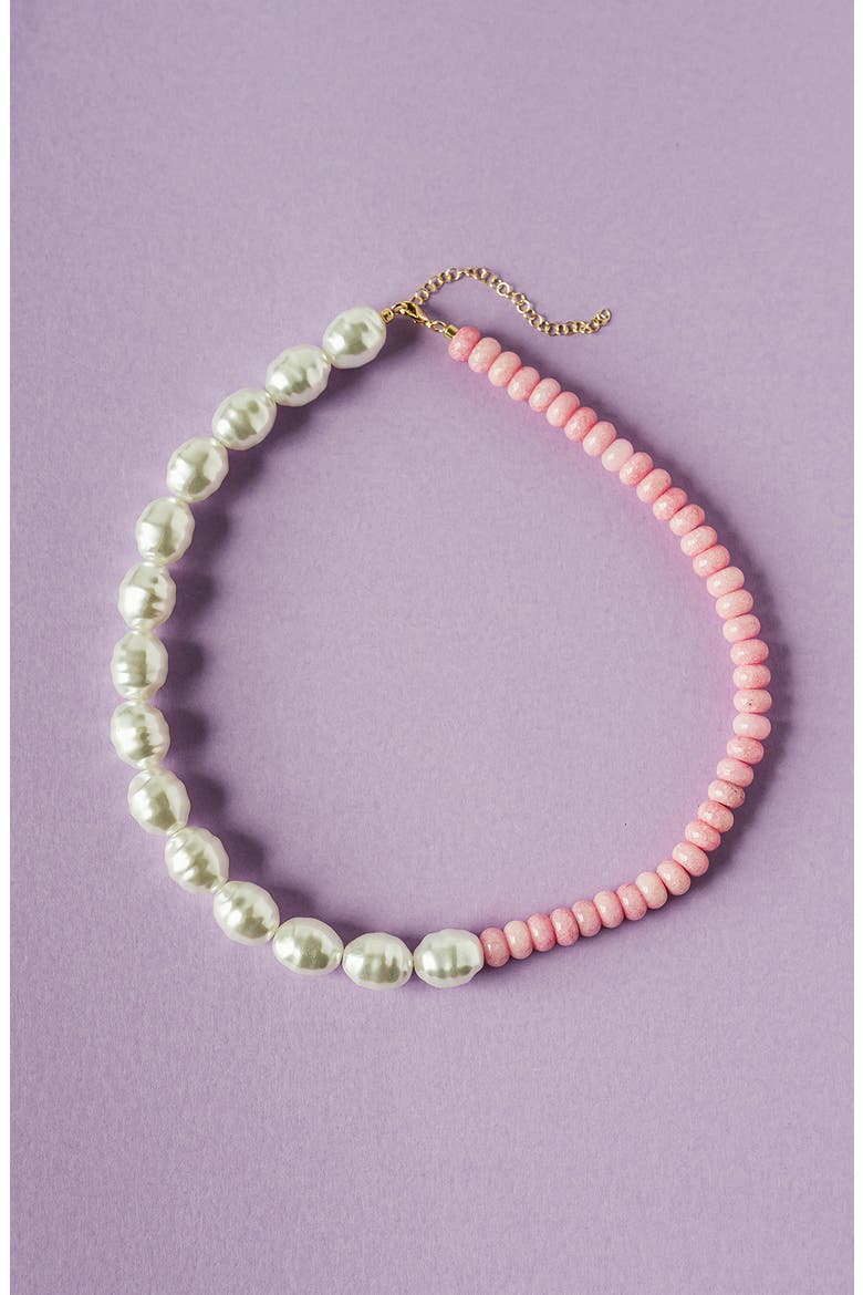 Ann Set of 3 Necklaces, Alternate, color, PINK