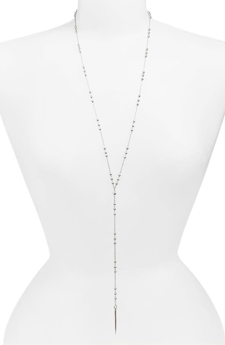 Dogeared Long Y-Necklace, Main, color, 