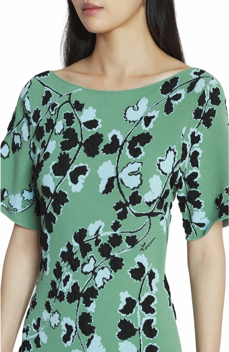 Lanvin Jacquard Midi Dress, Alternate, color, 