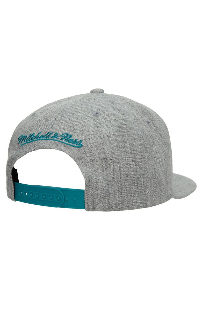 Mitchell & Ness Men's Mitchell & Ness Heather Gray Charlotte Hornets Hardwood Classics 2.0 Snapback Hat, Alternate, color, Heather Gray