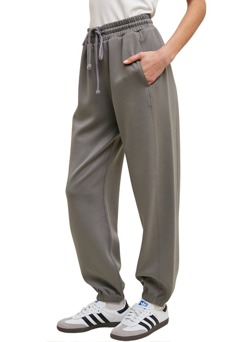 Scuba Knit Joggers, Alternate, color, CHARCOAL