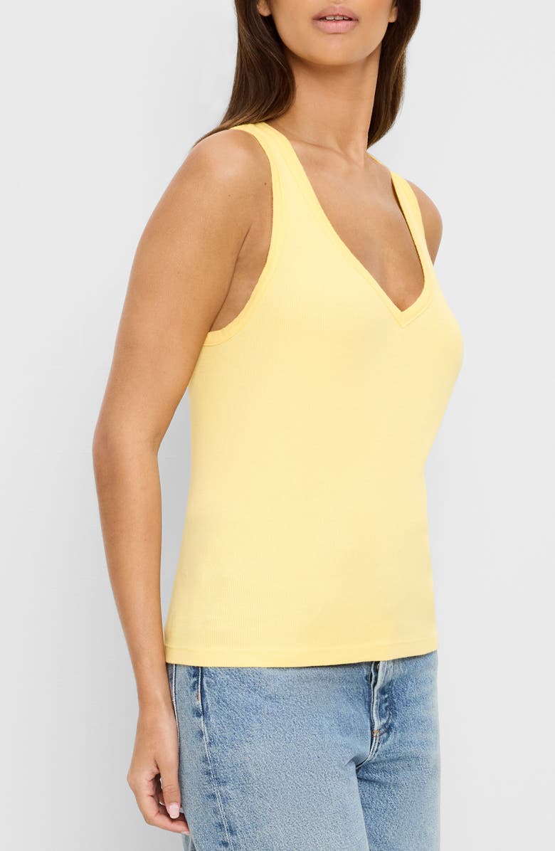 Michael Stars Ivara Racerback Rib Tank, Alternate, color, Macaw