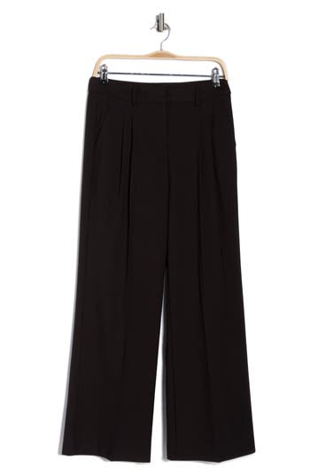 Ted Baker Tailored Wide Leg Pants In Brown