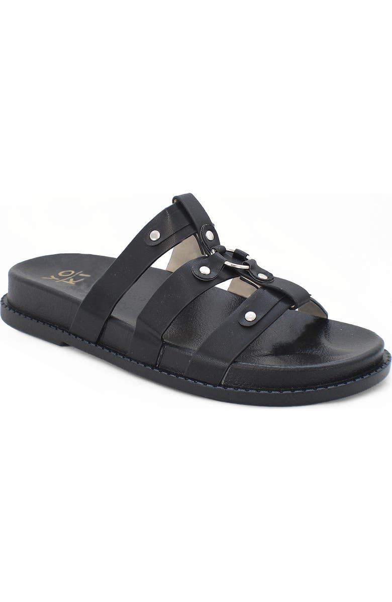 YOKI Nicole Stud Slide Sandal, Main, color,