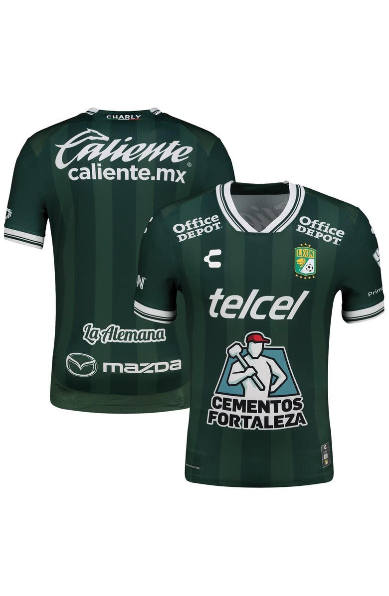CHARLY Men's Charly Green Club Leon 2025/26 Home Authentic Jersey, Alternate, color, Green