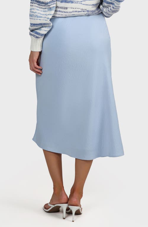 Matty M . Phoebe Midi Slipskirt In Blue