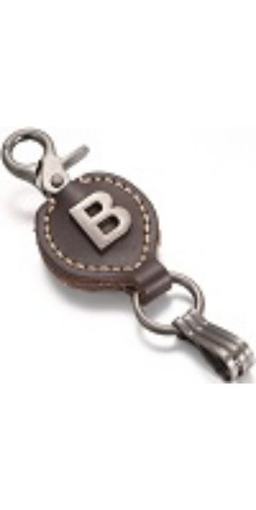 Monogram Genuine Leather Keychain