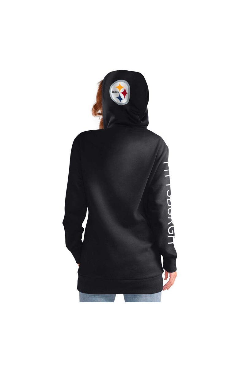 G-III 4HER BY CARL BANKS Women's G-III 4Her by Carl Banks Black Pittsburgh Steelers Extra Inning Pullover Hoodie, Alternate, color, Black