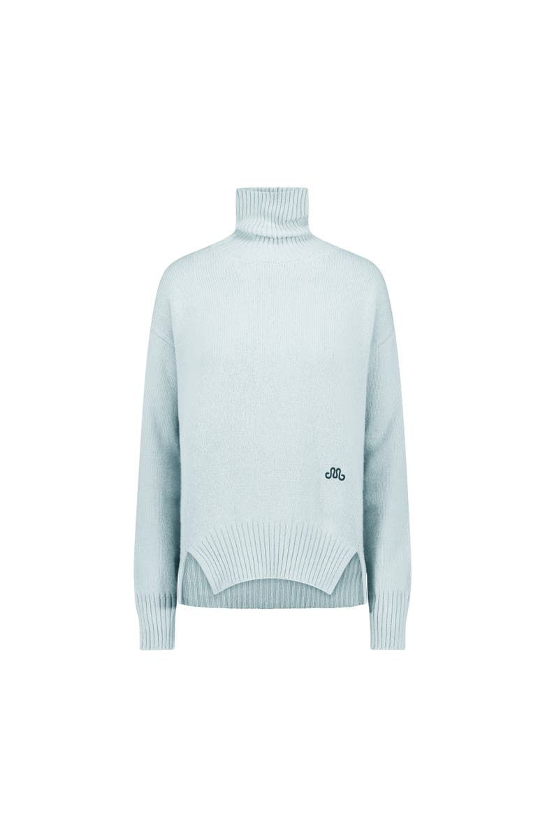 Marina Moscone Funnel Neck Pullover, Alternate, color, Icy Blue