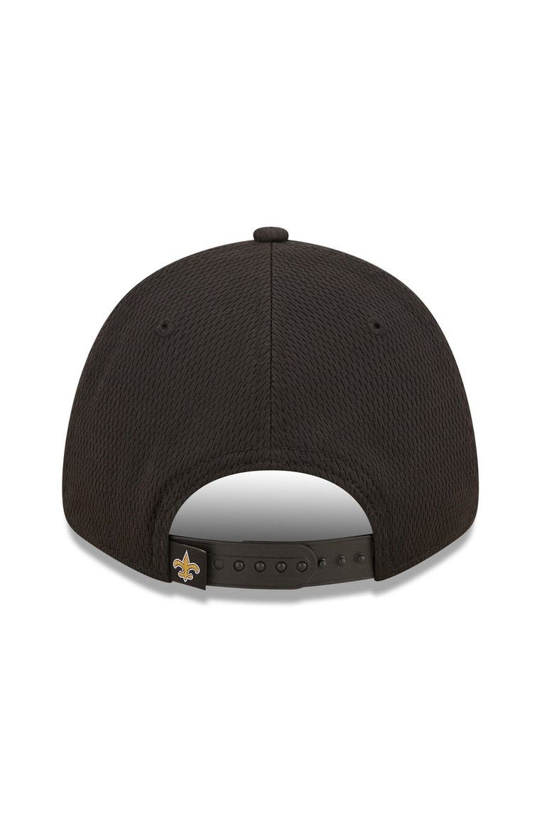 Men's New Era Black New Orleans Saints Framed AF 9FORTY Snapback Hat, Alternate, color, Black