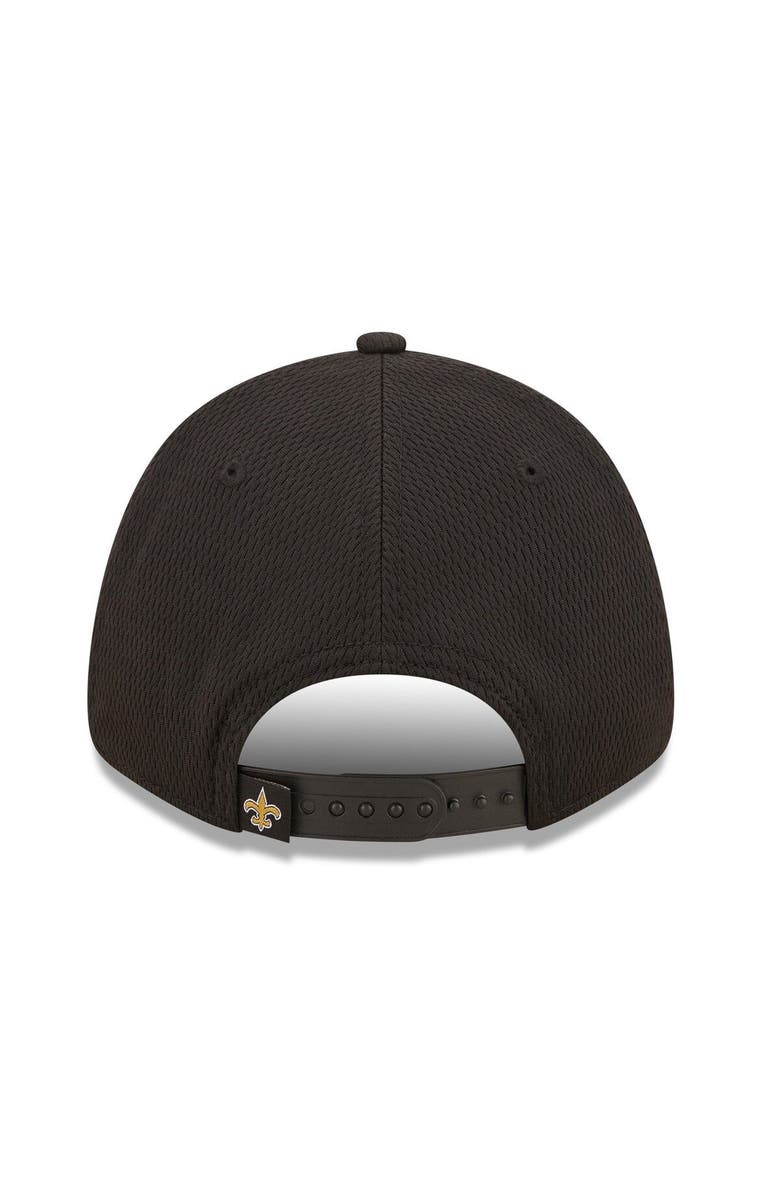 New Era Men's New Era Black New Orleans Saints Framed AF 9FORTY Snapback Hat, Alternate, color, 