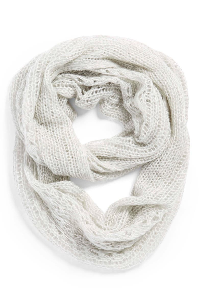 BP. Pointelle Infinity Scarf, Main, color,