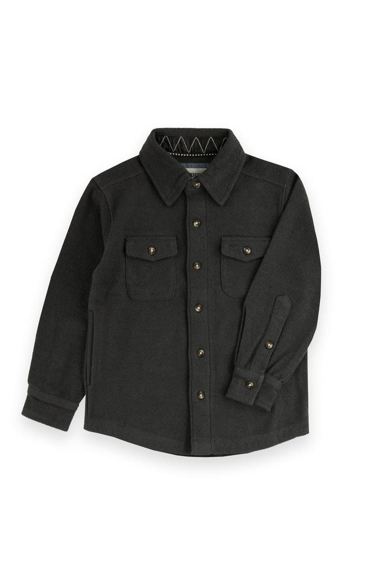 Sovereign Code Favor Button Down Knit Shirt, Main, color, Gunmetal