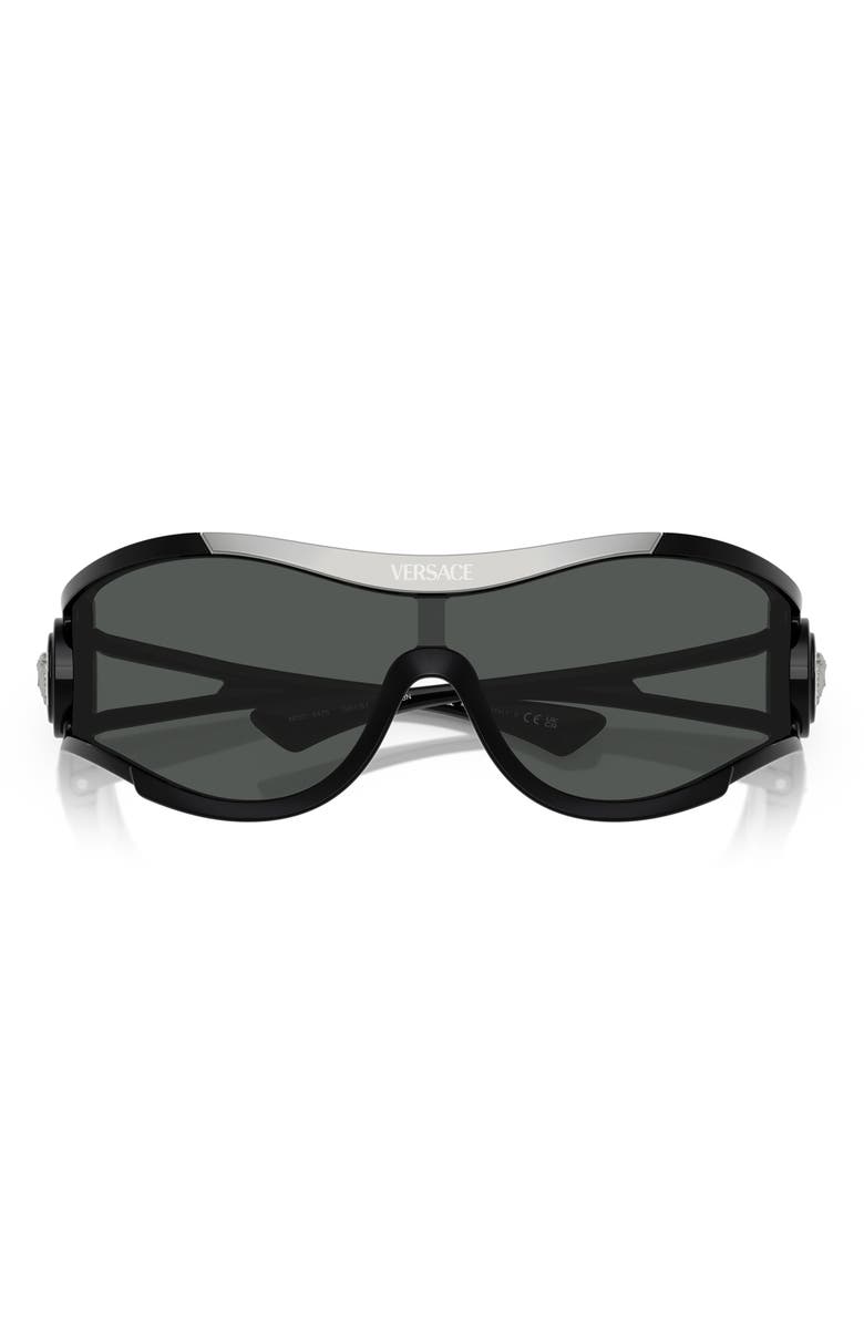Versace 180mm Irregular Sunglasses, Alternate, color, Black Grey