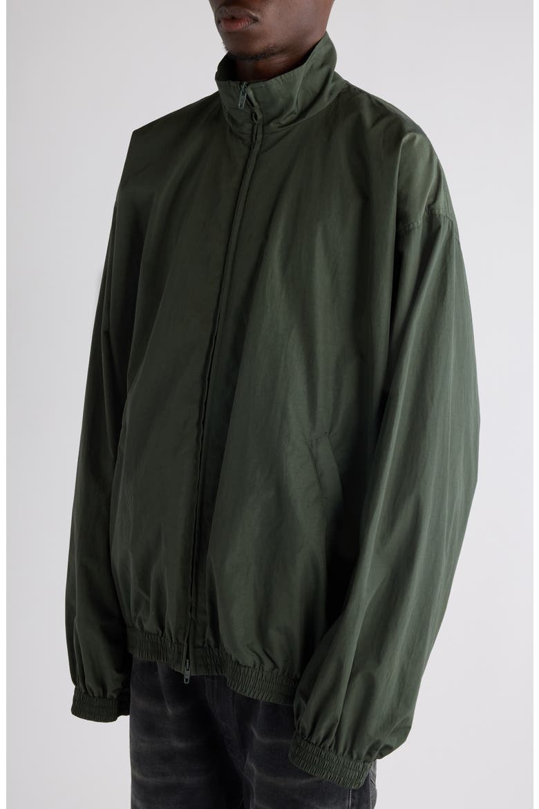 Tape Logo Oversize Tracksuit Jacket, Alternate, color, KHAKI