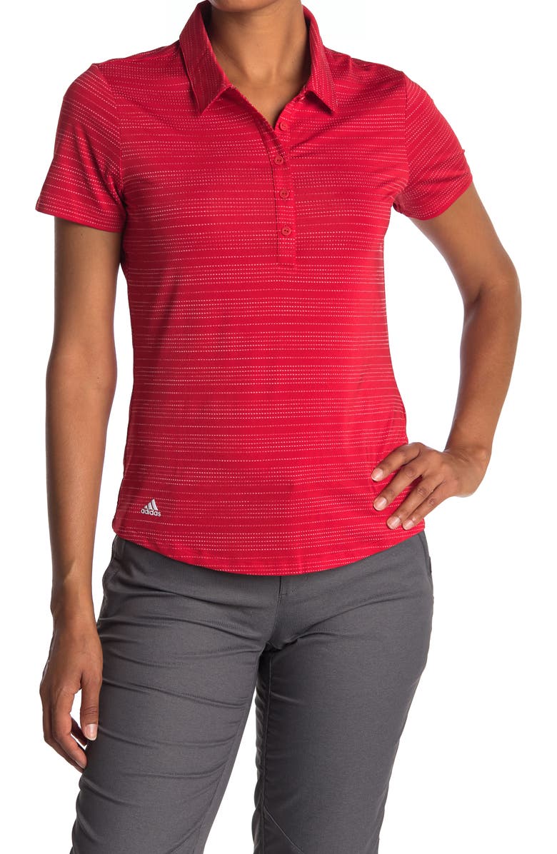 adidas Golf Mini Dot Golf Polo, Main, color, 