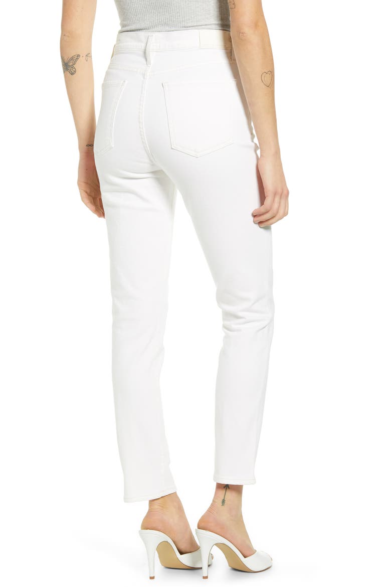 Olivia High Waist Slim Jeans, Alternate, color, ZEN
